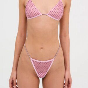 BRAND NEW For Love and Lemons Glitter Thong Panty